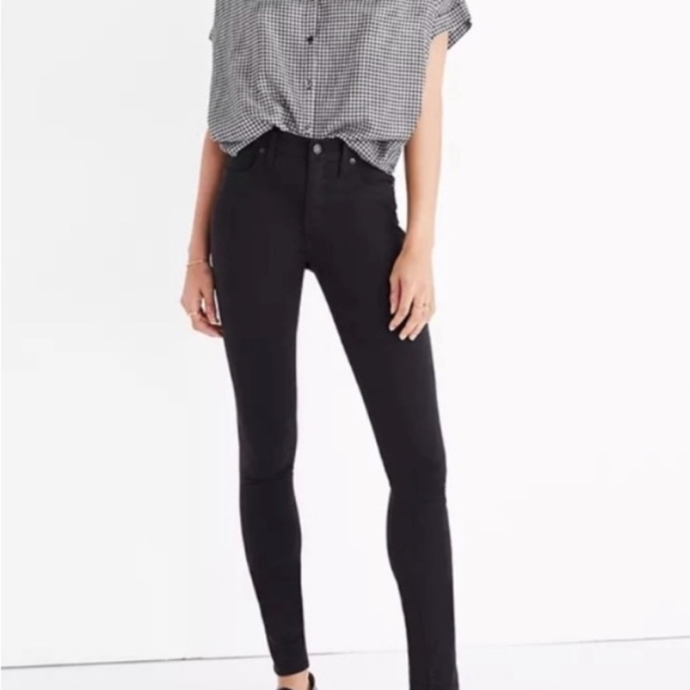 Madewell Black 9” High Rise Skinny 5 Pocket Jeans Size 29 Pre-Owned EUC